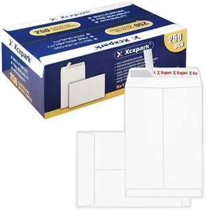250 PCS 9x12 inches Security Catalog Envelopes Printable Self Seal Envelopes, Anti Tear White Kraft Envelopes for Invitation Cards, Pictures, Photos, Documents 250 PCS 9x12 inches Security Catalog Envelopes Printable Self Seal Envelopes, Anti Tear White Kraft Envelopes for Invitation Cards, Pictures, Photos, Documents
