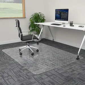 Office Chair Mat for Carpet- 36" x 48" Studded Desk Chair Mat for Low Pile Carpeted Floors, Plastic Floor Mat for Office Chair Over Carpet Office Chair Mat for Carpet- 36" x 48" Studded Desk Chair Mat for Low Pile Carpeted Floors, Plastic Floor Mat for Office Chair Over Carpet
