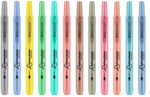 Retractable Highlighters Assorted Colors: Chisel Tip Click Aesthetic Highlighter Marker Pens Pack Multi Colored Ink No Bleed Smear for Highlighting Journaling (12ct Mild+Vintage) Retractable Highlighters Assorted Colors: Chisel Tip Click Aesthetic Highlighter Marker Pens Pack Multi Colored Ink No Bleed Smear for Highlighting Journaling (12ct Mild+Vintage)