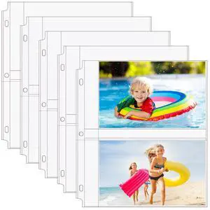 60 Pack 5x7 Photo Sleeves for 3 Ring Binder (240 Pictures),2 Pocket Heavy-Duty Archival Page Protectors,Clear Photo Album Refill Pages,Plastic Recipe Cards Binder Sleeves with Pockets,Acid-Free 60 Pack 5x7 Photo Sleeves for 3 Ring Binder (240 Pictures),2 Pocket Heavy-Duty Archival Page Protectors,Clear Photo Album Refill Pages,Plastic Recipe Cards Binder Sleeves with Pockets,Acid-Free