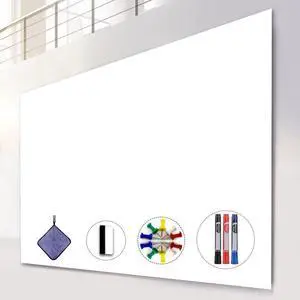 Dry Erase Board Sticker, 48 x 36 inches White Board Wallpaper, Dry Erase Sticker for Wall, 4' x 3' Peel and Stick Whiteboard Contact Paper, Adhesive Whiteboard Roll, No Ghost, 3 Markers WS23 Dry Erase Board Sticker, 48 x 36 inches White Board Wallpaper, Dry Erase Sticker for Wall, 4' x 3' Peel and Stick Whiteboard Contact Paper, Adhesive Whiteboard Roll, No Ghost, 3 Markers WS23