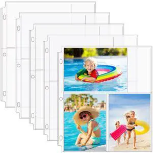 60 Pack 4x6 Photo Sleeves for 3 Ring Binder (360 Pictures),3 Pocket Heavy-Duty Archival Page Protectors, Clear Photo Album Refill Pages, Plastic Postcard Sleeves, Recipe Card Binder Inserts 60 Pack 4x6 Photo Sleeves for 3 Ring Binder (360 Pictures),3 Pocket Heavy-Duty Archival Page Protectors, Clear Photo Album Refill Pages, Plastic Postcard Sleeves, Recipe Card Binder Inserts