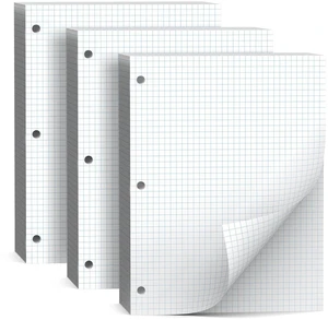 390 Sheets Quad Ruled Graph Paper 8 x 10.5 White Loose Leaf Graph Paper Filler Paper 4 x 4 Graph Ruled Loose Leaf Paper Notebook Paper for 3 Ring Binder, Engineering Paper for School Home Business 390 Sheets Quad Ruled Graph Paper 8 x 10.5 White Loose Leaf Graph Paper Filler Paper 4 x 4 Graph Ruled Loose Leaf Paper Notebook Paper for 3 Ring Binder, Engineering Paper for School Home Business