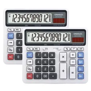 2 Pack Desk Calculators, 12-Digit Large Display, Big Buttons Desktop Calculator & Adding Machine Set for Accounting, 5-Inch LCD, Dual Power, 30° Tilt, GT/MU, Rounding & Decimal Modes 2 Pack Desk Calculators, 12-Digit Large Display, Big Buttons Desktop Calculator & Adding Machine Set for Accounting, 5-Inch LCD, Dual Power, 30° Tilt, GT/MU, Rounding & Decimal Modes