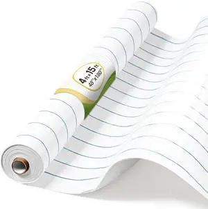 4x15ft White Bulletin Board Paper Roll w/Blue Lines for Classroom No pinholes, sound-absorbing, flexible DIY sizing, office culture wall, home message center, creative mood board 4x15ft White Bulletin Board Paper Roll w/Blue Lines for Classroom No pinholes, sound-absorbing, flexible DIY sizing, office culture wall, home message center, creative mood board