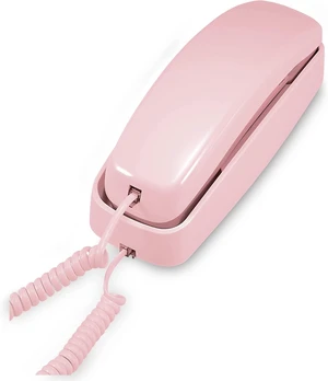 TRIMLINE 210 Corded Home Phone, No AC Power Required, Improved Easy-wall-mount, Lighted Big Button Keypad, 13 SpeedDial Keys, Last Number Redial, Mute, Flash, Volume Control, Princess Phone, PINK TRIMLINE 210 Corded Home Phone, No AC Power Required, Improved Easy-wall-mount, Lighted Big Button Keypad, 13 SpeedDial Keys, Last Number Redial, Mute, Flash, Volume Control, Princess Phone, PINK