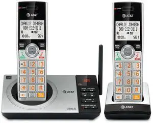 CL82207 DECT 6.0 2-Handset Cordless Phone for Home with Answering Machine, Call Blocking, Caller ID Announcer, Intercom and Unsurpassed Range, Silver CL82207 DECT 6.0 2-Handset Cordless Phone for Home with Answering Machine, Call Blocking, Caller ID Announcer, Intercom and Unsurpassed Range, Silver