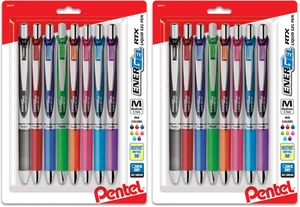 EnerGel RTX Retractable Liquid Gel Pen, (0.7mm) Metal Tip, Medium Line,Assorted Ink, 8 count (BL77BP8M1), (Pack of 2) EnerGel RTX Retractable Liquid Gel Pen, (0.7mm) Metal Tip, Medium Line,Assorted Ink, 8 count (BL77BP8M1), (Pack of 2)