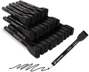 Magnetic Dry Erase Markers, Black, Fine Tip, 24 Count Whiteboard Markers with Eraser, Thin Markers, Low Odor, For Classroom, Office, Home Magnetic Dry Erase Markers, Black, Fine Tip, 24 Count Whiteboard Markers with Eraser, Thin Markers, Low Odor, For Classroom, Office, Home