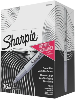 Metallic Permanent Markers, Fine Point, Metallic Silver, 36 Count Metallic Permanent Markers, Fine Point, Metallic Silver, 36 Count
