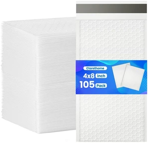 105 Pack Bubble Mailers 4x8inch Padded Envelopes Thin Mailing Envelopes Waterproof Bubble Opaque Padded Mailers Self Seal Adhesive Shipping Bags for Mailing Jewelry Makeup Small Business 105 Pack Bubble Mailers 4x8inch Padded Envelopes Thin Mailing Envelopes Waterproof Bubble Opaque Padded Mailers Self Seal Adhesive Shipping Bags for Mailing Jewelry Makeup Small Business