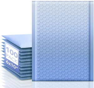 Bubble Mailers 6x10 Inch 100 Pack Gradient Blue Padded Envelopes Usable Size 6x9" Self Seal Mailing Envelopes Bubble Padded Shipping Bags for Mailing,Packaging, Small Business #0 Bubble Mailers 6x10 Inch 100 Pack Gradient Blue Padded Envelopes Usable Size 6x9" Self Seal Mailing Envelopes Bubble Padded Shipping Bags for Mailing,Packaging, Small Business #0