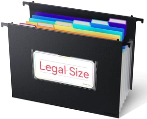 Plastic Expanding Hanging File Folders, 7 * 1.2" Accordion Pockets Large Capacity, Multi-Color Tabs, Legal Size for Filing Cabinet - 1 Pack Plastic Expanding Hanging File Folders, 7 * 1.2" Accordion Pockets Large Capacity, Multi-Color Tabs, Legal Size for Filing Cabinet - 1 Pack
