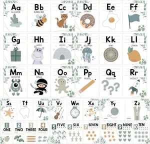 Alphabet for Classroom Wall Decor -Alphabet Poster & Letters ABC Letters and Number for Preschool & Kindergarten Greenery Classroom Decorations, Homeschool Decor and Daycare Essentials Alphabet for Classroom Wall Decor -Alphabet Poster & Letters ABC Letters and Number for Preschool & Kindergarten Greenery Classroom Decorations, Homeschool Decor and Daycare Essentials