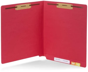 50 Red End Tab Fastener File Folders, Letter Size Durable 11pt Red Paper, Straight Cut End Tabs, 2 Prong Fasteners, Medical Files, Receipts, Office Reports 50 Red End Tab Fastener File Folders, Letter Size Durable 11pt Red Paper, Straight Cut End Tabs, 2 Prong Fasteners, Medical Files, Receipts, Office Reports