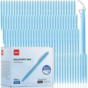 Pens Bulk, 100 Pack Pens Ballpoint, 1.0MM Blue Ink Pens Retractable,Smooth Writing, No Bleed, Comfortable Grip for Home,Office & School Use Pens Bulk, 100 Pack Pens Ballpoint, 1.0MM Blue Ink Pens Retractable,Smooth Writing, No Bleed, Comfortable Grip for Home,Office & School Use