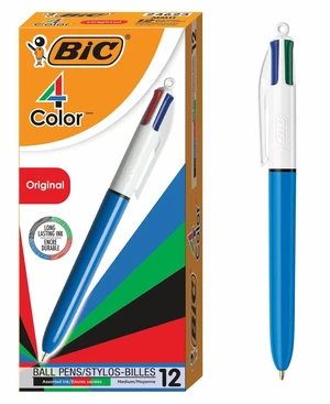 4-Color Retractable Ballpoint Pens, 1.0 mm Medium Point, 12-Count Pack Assorted Ink Colors for Versatile Use, Comfortable Grip with Wide Barrel, Ideal for School, Work, And Home Projects 4-Color Retractable Ballpoint Pens, 1.0 mm Medium Point, 12-Count Pack Assorted Ink Colors for Versatile Use, Comfortable Grip with Wide Barrel, Ideal for School, Work, And Home Projects
