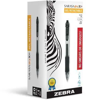 SARASA X20 Retractable Gel Pen, Black, Blue, Red, 0.7mm, 24-Pk Rapid-Dry Ink, Smear-Resistant, Ideal for Left-Handed Writers, Note-Taking, Office, School Supplies, Medium Point Tip (14680) SARASA X20 Retractable Gel Pen, Black, Blue, Red, 0.7mm, 24-Pk Rapid-Dry Ink, Smear-Resistant, Ideal for Left-Handed Writers, Note-Taking, Office, School Supplies, Medium Point Tip (14680)