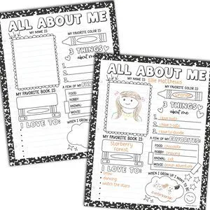 20 All About Me Posters Elementary Classroom Decor, Star Student Poster 100 Days of School Items, Student of the Week Poster Elementary Classroom Must Haves, End of School Year Teacher Supplies 20 All About Me Posters Elementary Classroom Decor, Star Student Poster 100 Days of School Items, Student of the Week Poster Elementary Classroom Must Haves, End of School Year Teacher Supplies