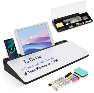 Desktop Glass Whiteboard with Storage, Desk Dry Erase White Board Stand Computer Keyboard Stand, Office Desk Organizers and Accessories with Drawer, To Do Memo Notepad, Home School Supplies Desktop Glass Whiteboard with Storage, Desk Dry Erase White Board Stand Computer Keyboard Stand, Office Desk Organizers and Accessories with Drawer, To Do Memo Notepad, Home School Supplies
