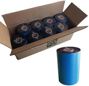 8 Rolls 4.33'' x 1476' Premium Resin Enhanced Wax Ribbon, 110mm x 450m Black Thermal Transfer Ribbon, Barcode Thermal Label Printer Ribbon, CSO-Ink Outside, 1'' Core for Zebra, TSC, GoDex, Citizen 8 Rolls 4.33'' x 1476' Premium Resin Enhanced Wax Ribbon, 110mm x 450m Black Thermal Transfer Ribbon, Barcode Thermal Label Printer Ribbon, CSO-Ink Outside, 1'' Core for Zebra, TSC, GoDex, Citizen
