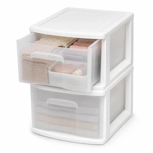 1 Drawer Storage Cart, Medium Plastic Container, White Frame, 2 Pack 14.25" Wide Medium Tote with 1 Clear Drawer for Organizing Bathrooms, Bedrooms, Home Offices, Closets, and Dorm Rooms 1 Drawer Storage Cart, Medium Plastic Container, White Frame, 2 Pack 14.25" Wide Medium Tote with 1 Clear Drawer for Organizing Bathrooms, Bedrooms, Home Offices, Closets, and Dorm Rooms