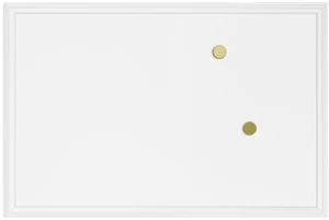 Dry Erase White Board, 24" x 18", Magnetic, Farmhouse White Frame Dry Erase White Board, 24" x 18", Magnetic, Farmhouse White Frame
