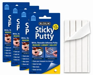 15oz Sticky Putty- Reusable Museum & Gallery Quality Adhesive Putty - Won't Dry Out, Repsitionabe (5x3oz Pack) 15oz Sticky Putty- Reusable Museum & Gallery Quality Adhesive Putty - Won't Dry Out, Repsitionabe (5x3oz Pack)
