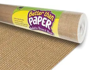 Burlap Better Than Paper Bulletin Board Roll (77365) Burlap Better Than Paper Bulletin Board Roll (77365)