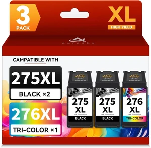275XL 276XL Ink Cartridges Replacement for Canon 275 and 276 Ink Cartridges for Cannon Ink PG-275 CL-276 Combo Pack Work with PIXMA TS3522 TR4720 TS3500 TS3520 TR4722 (2 Black, 1 Tricolor) 275XL 276XL Ink Cartridges Replacement for Canon 275 and 276 Ink Cartridges for Cannon Ink PG-275 CL-276 Combo Pack Work with PIXMA TS3522 TR4720 TS3500 TS3520 TR4722 (2 Black, 1 Tricolor)