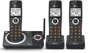 CL82319 DECT 6.0 3-Handset Cordless Phone for Home with Answering Machine, Call Blocking, Caller ID Announcer, Intercom and Long Range, Black CL82319 DECT 6.0 3-Handset Cordless Phone for Home with Answering Machine, Call Blocking, Caller ID Announcer, Intercom and Long Range, Black