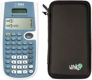 TI-30XS Multiview Scientific Calculator + WYNGS Protective Case Black TI-30XS Multiview Scientific Calculator + WYNGS Protective Case Black