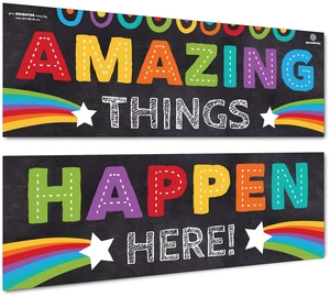 2 Pack 13.5"x39" Educational Motivational Posters Teacher Posters for Classroom Homeschool Banners and Inspirational Growth Mindset Charts for Students Wall Decor for School 2 Pack 13.5"x39" Educational Motivational Posters Teacher Posters for Classroom Homeschool Banners and Inspirational Growth Mindset Charts for Students Wall Decor for School