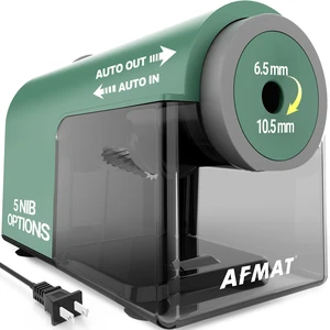 Electric Pencil Sharpener, Fully Automatic Pencil Sharpener for 6.5-10.5mm No.2/Jumbo/Colored Pencils, Auto in & Out, 5 Sharpness Modes, 10000+ Sharpenings for Classroom Home Office, PSC5(Green) Electric Pencil Sharpener, Fully Automatic Pencil Sharpener for 6.5-10.5mm No.2/Jumbo/Colored Pencils, Auto in & Out, 5 Sharpness Modes, 10000+ Sharpenings for Classroom Home Office, PSC5(Green)