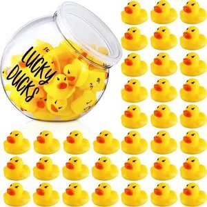 36 Pcs Lucky Ducks Mini Classroom Jar Set,Style 1,Yellow Classroom Management Reward Tool for Teachers, Rubber Duck Bulk Set with Storage Jar, Mini Party Favors Game Prizes 36 Pcs Lucky Ducks Mini Classroom Jar Set,Style 1,Yellow Classroom Management Reward Tool for Teachers, Rubber Duck Bulk Set with Storage Jar, Mini Party Favors Game Prizes