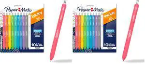 InkJoy Bright Pens, Gel Pens, Medium Point (0.7mm), Retractable, Assorted Brighter Colors,10 Count (Pack of 2) InkJoy Bright Pens, Gel Pens, Medium Point (0.7mm), Retractable, Assorted Brighter Colors,10 Count (Pack of 2)