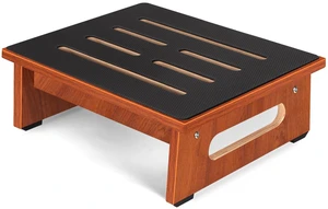 One Step Stool for Adults Seniors with Non-Slip Rubber Stepping Surface, Heavy Duty Platform Wooden Step Stool with 450 LBS Capacity Bed Steps for High Beds, Bathroom Bedroom Kitchen & Bedside Support One Step Stool for Adults Seniors with Non-Slip Rubber Stepping Surface, Heavy Duty Platform Wooden Step Stool with 450 LBS Capacity Bed Steps for High Beds, Bathroom Bedroom Kitchen & Bedside Support