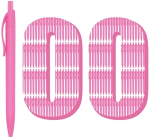 Pens Bulk, 100 Pack No Bleed Pink Barrel Click Pens, Medium Point, Smooth Ink, 1.0MM Black Ink Pens Bulk, 100 Pack No Bleed Pink Barrel Click Pens, Medium Point, Smooth Ink, 1.0MM Black Ink