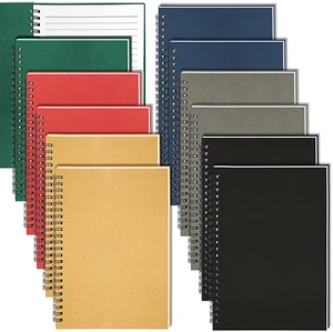 12Pack Spiral Notebook, 5.7x8.3 Small Notebook for Work 120 Page Note Pads Multipack Blank Kraft A5 College Ruled Notebook Journal Spiral Bound for Writing Lined Notepad for Office School Journaling 12Pack Spiral Notebook, 5.7x8.3 Small Notebook for Work 120 Page Note Pads Multipack Blank Kraft A5 College Ruled Notebook Journal Spiral Bound for Writing Lined Notepad for Office School Journaling