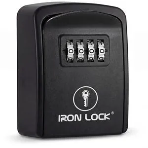 ® Small Wall Mount Key Lock Box for Keys Outside (Black) Combination Lock, Resettable 4-Digit Code, Screw-In Wall Mount, Weather-Resistant Metal, No Battery or App, Holds 2 to 5 Keys ® Small Wall Mount Key Lock Box for Keys Outside (Black) Combination Lock, Resettable 4-Digit Code, Screw-In Wall Mount, Weather-Resistant Metal, No Battery or App, Holds 2 to 5 Keys