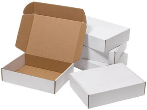 12x9x3 Inches Shipping Boxes 30 Pack Corrugated Cardboard White Box Medium White Literature Mailer Packaging Supplies 12x9x3 Inches Shipping Boxes 30 Pack Corrugated Cardboard White Box Medium White Literature Mailer Packaging Supplies
