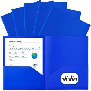 12 Pack Plastic Folders with Pockets (Blue) Letter Size, Poly Folders with 2 Pockets, Plastic Pocket Folders for School, Home, Office 12 Pack Plastic Folders with Pockets (Blue) Letter Size, Poly Folders with 2 Pockets, Plastic Pocket Folders for School, Home, Office