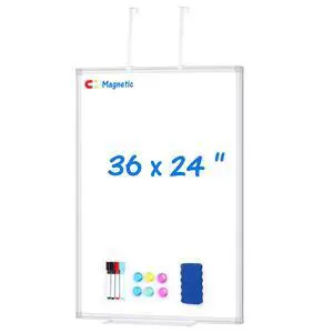 Magnetic Dry Erase Board for Door 36 x 24 in No-Drill Adjustable Long Arm Hook Mount, Portable Hanging Whiteboard For Home, Dorm, Office, Cubicle And Small Spaces Magnetic Dry Erase Board for Door 36 x 24 in No-Drill Adjustable Long Arm Hook Mount, Portable Hanging Whiteboard For Home, Dorm, Office, Cubicle And Small Spaces