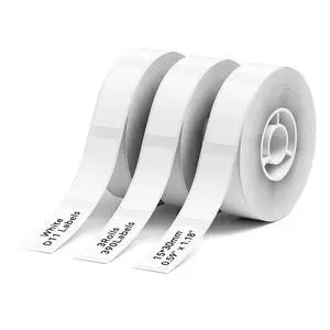 D11 Label Maker Tape Adhesive White Label Paper 0.59" X 1.18" (15 X 30mm) 210 Labels/Roll, Compatible for D11 D110 Label Printer, Thermal Paper Black on White, 3-Roll D11 Label Maker Tape Adhesive White Label Paper 0.59" X 1.18" (15 X 30mm) 210 Labels/Roll, Compatible for D11 D110 Label Printer, Thermal Paper Black on White, 3-Roll