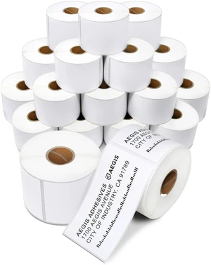 2.25" X 4" Direct Thermal Labels (8400 Count, 24 Rolls) Shipping and Return Address Postage Labels for Small Packages - Compatible With Zebra and Rollo Printers 2.25" X 4" Direct Thermal Labels (8400 Count, 24 Rolls) Shipping and Return Address Postage Labels for Small Packages - Compatible With Zebra and Rollo Printers