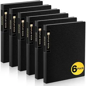 6 Pack Binder with Plastic Sleeves 18Pocket, Displays 36 Pages 8.5x11 Presentation Folders with Clear Sheet Protectors, Art Portfolio Binder for Certificate & Office Project, Document Organizer 6 Pack Binder with Plastic Sleeves 18Pocket, Displays 36 Pages 8.5x11 Presentation Folders with Clear Sheet Protectors, Art Portfolio Binder for Certificate & Office Project, Document Organizer