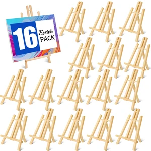 16 Pack 11.8" Wood Easels, Tabletop Easel for Painting Painting Party, Displaying Canvas, Kids Student Table School Desktop, Portable Canvas Photo Picture Sign Holder 16 Pack 11.8" Wood Easels, Tabletop Easel for Painting Painting Party, Displaying Canvas, Kids Student Table School Desktop, Portable Canvas Photo Picture Sign Holder