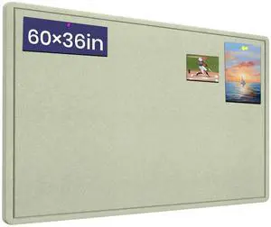 Large Bulletin Board 60" x 36" Felt Cork Board,Decor Pin Board, Sage Green Cork Board Alternative for Wall, Foldable Self-Adhesive Vision Board Prayer Board with Pushpins for Home Office Classroom Large Bulletin Board 60" x 36" Felt Cork Board,Decor Pin Board, Sage Green Cork Board Alternative for Wall, Foldable Self-Adhesive Vision Board Prayer Board with Pushpins for Home Office Classroom
