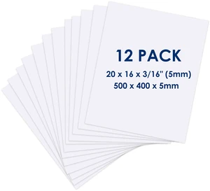 Foam Board 16 x 20 x 3/16"(5mm), Foam Core Board Sheets, White Poster Board 12 Pack, Acid Free Foamboard, Rigid Sign Board for Mounting, Framing, Backing, Display, Presentation, Prints, Crafts & Art Foam Board 16 x 20 x 3/16"(5mm), Foam Core Board Sheets, White Poster Board 12 Pack, Acid Free Foamboard, Rigid Sign Board for Mounting, Framing, Backing, Display, Presentation, Prints, Crafts & Art