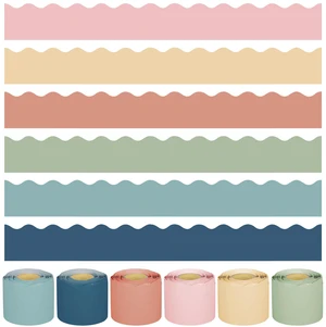 240Ft Boho Bulletin Board Borders Colorful Classroom Border Trim Boho Scalloped Borders Stickers Rolled Bulletin Board Decorations for Classroom School Home Office Chalkboard Decor, 6 Rolls 240Ft Boho Bulletin Board Borders Colorful Classroom Border Trim Boho Scalloped Borders Stickers Rolled Bulletin Board Decorations for Classroom School Home Office Chalkboard Decor, 6 Rolls